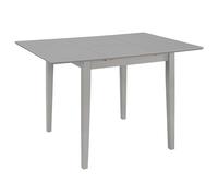Mesa de comedor extensible gris (80-120)x80x74 cm MDF