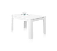 Habitdesign Mesa de Comedor Extensible, Mesa salón o Cocina, Color Blanco Brillo, Medidas: 140-190 cm (Largo) x 90 cm (Ancho) x 78 cm (Alto), Modelo Kendra