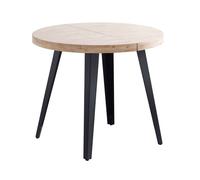 Miroytengo Mesa de Comedor Extensible Redonda Berg 3 Posiciones hasta 6 comensales 80/120/160x80x76 cm