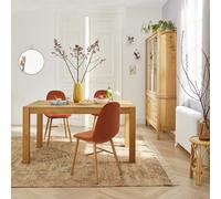 Mesa de comedor extensible, roble aceitado, 6 a 8 comensales, ADELITA. Talla 8 personas. Color Roble