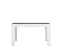 Mesa de comedor fija blanco y negro nico