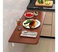 Mesa de comedor flotante con hojas abatibles, pequeño escritorio de madera for el hogar, oficina, cocina, mesa plegable for ahorrar espacio, for comedor, estudio, cocina, bar, escritorio plegable mont