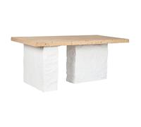 Home ESPRIT Mesa de Comedor Blanco Resina Abeto 180 x 90 x 77 cm