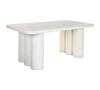 Mesa de Comedor Home ESPRIT Blanco Resina Madera MDF 180 x 90 x 76 cm