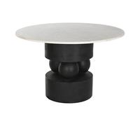 Mesa de Comedor Home ESPRIT Mármol Madera de mango 120 x 120 x 76 cm