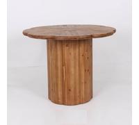 Home ESPRIT Mesa de Comedor Natural Madera 100 x 100 x 77 cm