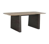 Home ESPRIT Mesa de Comedor Natural Marrón Oscuro Abeto 200 x 90 x 75 cm