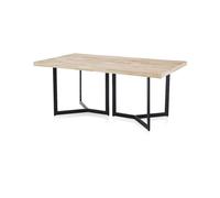 Mesa de comedor jokul 180 negro - roble 180 x 76 x cm