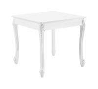 Mesa de comedor lüneburg para 2 sillas rectangular mdf / plástico 80 x 80 x 76 cm - blanco [en.casa]