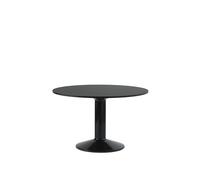 Mesa de Comedor Media Ø120 Linóleo Negro