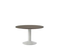 Mesa de Comedor Media Ø120 Roble Aceitado Oscuro/ Gris