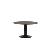 Mesa de Comedor Media Ø120 Roble Aceitado Oscuro/ Negro