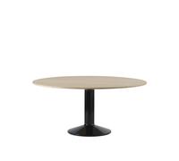 Mesa de Comedor Media Ø160 Roble Aceitado/ Negro