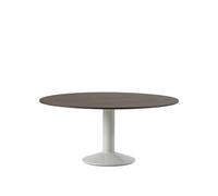 Mesa de Comedor Media Ø160 Roble Aceitado Oscuro/ Gris