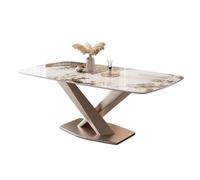 Mesa De Comedor Mesa De Comedor De Pizarra De Alta Gama, Mesa De Comedor Rectangular For Sala De Estar, Moda De Hogar Mesa De Cocina(S:120CMX80CMX75CM)