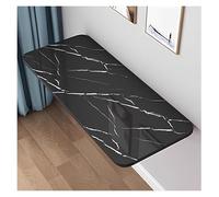 Mesa de comedor montada en la pared y escritorio plegable, solución de lavandería y oficina, banco de trabajo compacto montado en la pared para portátiles, acabado de grano de piedra negra