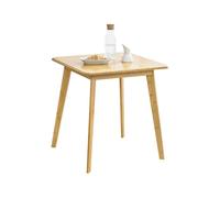 Mesa de comedor närpes para 2 personas bambú 75 x 70 x 70 cm color natural [en.casa] 70 cm