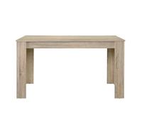 Mesa de comedor nora para 6 sillas rectangular 140 x 90 x 77 cm - roble claro [en.casa]