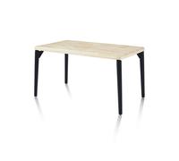 Mesa de comedor padma 140 negro - roble 140 x 76 x cm