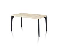 Mesa de comedor padma 160 negro - roble 160 x 76 x cm