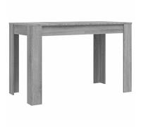 Mesa de Comedor para Cocina y Comedor Mesa de Cena Rectangular Escandinava de Madera de Ingeniería con Líneas Simples 120x60x76 Cm Muebles Fáciles de Limpiar Disponible en (Sonoma Gris)