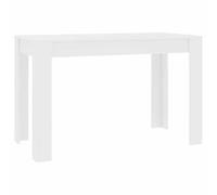Mesa de Comedor para Cocina y Comedor Mesa de Cena Rectangular Escandinava de Madera de Ingeniería con Líneas Simples 120x60x76 Cm Muebles Fáciles de Limpiar Disponible en (Blanca)