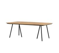 Mesa de comedor para exterior chan 100x200x74 marrón