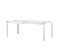 Mesa de comedor para exterior togo 100x200x75 blanco