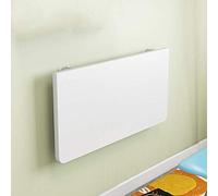 Mesa de comedor para montaje en pared, tamaño pequeño, color blanco, 70 x 50 cm