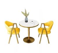 Mesa de comedor pequeña mesa de comedor simple de estilo nórdico, mesa de café casual para balcón, combinación de mesa y silla, mesa de té para el hogar Mesas de cocina y comedor