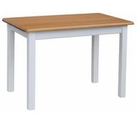 Mesa de comedor pino macizo blanco 50-130 cm mesa de cocina