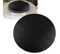 Mesa De Comedor Plato Giratorio 50 60 70 80 90 100cm Mesa Giratoria Grande De Madera Plato Giratorio De Madera Lazy Susan Con Bandeja Giratoria Organizador De Mesa Para Cocina(Black,36in/90cm)