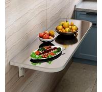 Mesa de comedor plegable, 120 x 40 cm, escritorio de hojas colgantes para cocina, oficina, lavandería, dormitorio, mesa flotante compacta para espacios pequeños, uso multifuncional