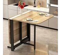 Mesa de Comedor Plegable con Hojas abatibles, Mesa de Cocina Plegable de Madera, Mesa Extensible Multifuncional, Mesa Plegable móvil, Muebles Plegables expandibles Que ahorran Espacio, Plegables