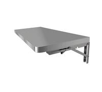 Mesa de comedor plegable de acero inoxidable 304 para pared, ahorro de espacio, para oficina, cocina y comedor (90 x 25 cm)