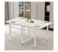Mesa de comedor plegable de hoja de caída, mesa de cena versátil, mesa del comedor, ritmo convertible multifuncional que ahorra mesa extensible, cocina de ahorro de espacio, cocina/casa de campo/sala