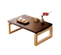 Mesa de comedor plegable de madera, mesa compacta para sentarse en el suelo, meditación y uso con laptop, ideal para sala de estar, dormitorio u oficina, diseño plegable