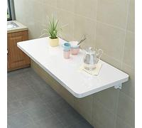 Mesa de comedor plegable de pared, diseño de hojas caídas que ahorra espacio para espacios pequeños, ideal para oficina en casa y dormitorio