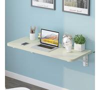 Mesa de comedor plegable de pared, mesa de madera con hojas caídas para oficina en casa, diseño de color arce que ahorra espacio, 80 x 40 cm, perfecta para espacios pequeños