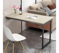 Mesa de comedor plegable de pared que ahorra espacio, diseño de madera para cocina, oficina, comedor y sala de estar, versátil y ahorra funciones