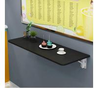 Mesa de comedor plegable de pared que ahorra espacio, elegante escritorio de cocina compacto para espacios pequeños, color rojo, 90 cm, mesa de pared invisible para una vida eficiente