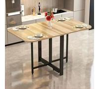Mesa de comedor plegable, diseño expandible que ahorra espacio, para sala de estar y dormitorio, muebles modernos versátiles para espacios pequeños, fácil instalación y almacenamiento