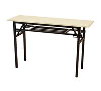 Mesa de Comedor Plegable Escritorio de Computadora Plegable Portátil con Estante De Almacenamiento, Mesas de Capacitación para Conferencias Pequeña Estación de Trabajo de Escritura para Comedor