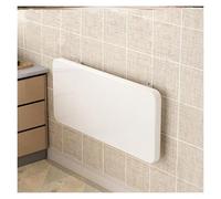 Mesa de comedor plegable invisible de pared de 120 x 30 cm, escritorio de cocina que ahorra espacio para el hogar, garaje, oficina, bar, comedor, acabado blanco