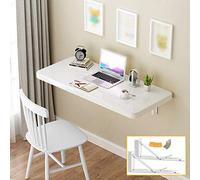 Mesa de comedor plegable montada en la pared con gran área de almacenamiento para apartamentos pequeños, ideal para estudiar y escribir, incluye accesorios, 100 x 60 cm