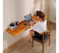 Mesa de comedor plegable montada en la pared de 32, 39, 47 y 59 pulgadas, escritorio flotante de madera que ahorra espacio, versátil mesa oculta para computadora para oficina en casa, cocina, bar