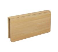Mesa de comedor plegable montada en la pared, escritorio flotante que ahorra espacio para espacios pequeños, oficina en casa, cocina, comedor, acabado de madera (120 x 60 cm)