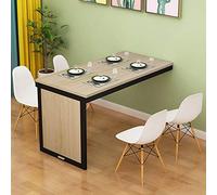 Mesa de comedor plegable montada en la pared, escritorio lateral que ahorra espacio, mesa de barra de carga, opciones multicolor (80/100 x 60 x 75 cm) para el hogar, la cocina y el comedor