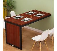 Mesa de comedor plegable montada en la pared, escritorio multifunción que ahorra espacio para oficina en casa y comedor, simplicidad moderna, marrón B (120 x 50 cm), solución versátil de escritorio