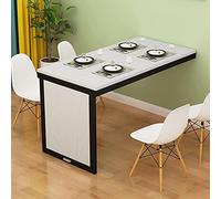 Mesa de comedor plegable montada en la pared para espacios pequeños, escritorio convertible para oficina, dormitorio, cocina, color negro, 100 x 60 cm